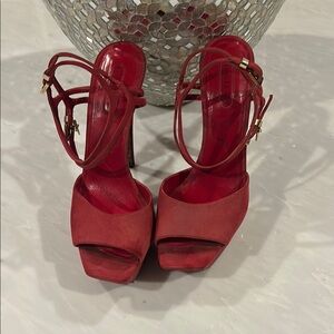 Elegant Red Women's Heels